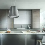 Decorative hood island ELICA JUNO BL/F/50