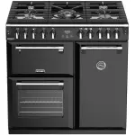Gas cooking piano STOVES RICHMOND DELUXE 90 DFT BLACK