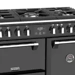 Gas cooking piano STOVES RICHMOND DELUXE 90 DFT BLACK